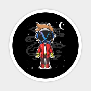 Hiphop Astronaut Vechain Crypto VET Coin To The Moon Token Cryptocurrency Wallet Birthday Gift For Men Women Kids Magnet
